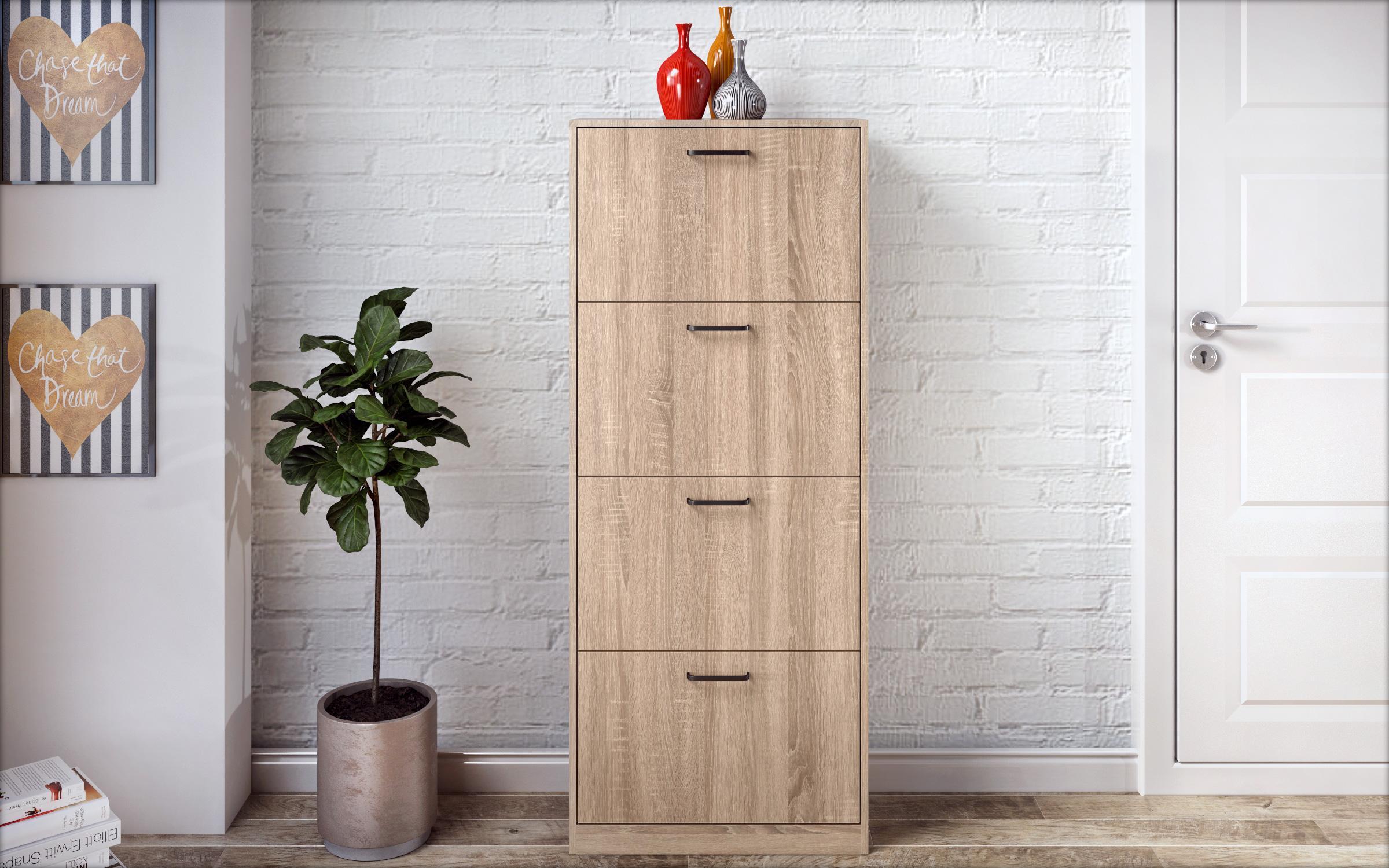 Shoe cabinet Beko 4, Sonoma oak  2